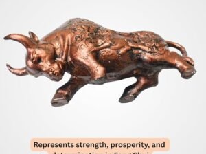 3D Ceramic Charging Bull Statue