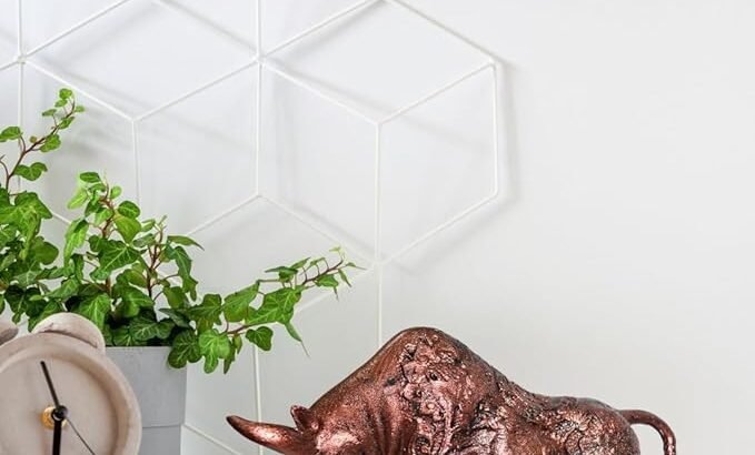 3D Ceramic Charging Bull Statue